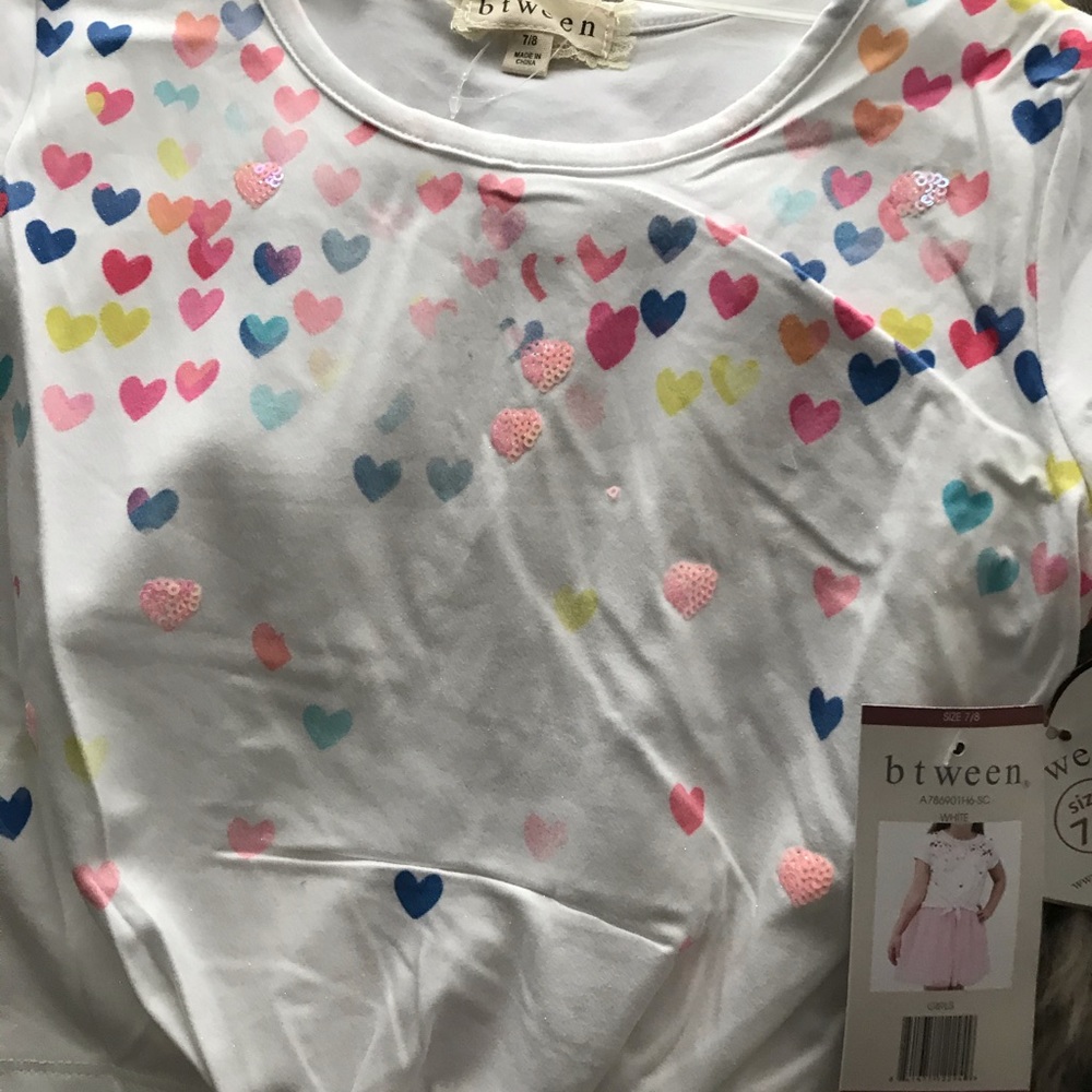 Girl two piece multicolor size 7/8 tutu set - Picture 4 of 4